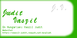 judit vaszil business card